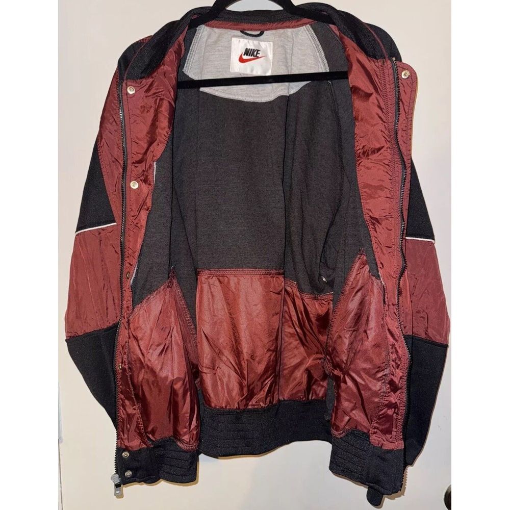 Vintage NIKE Sweater Light‎ Ziper Jacket Size Large Zipper Pockets
